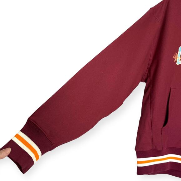 NWT Champion Reverse Weave Loose Fit Hoodie With Embroidered Leaves Men's Size L - Picture 6 of 11